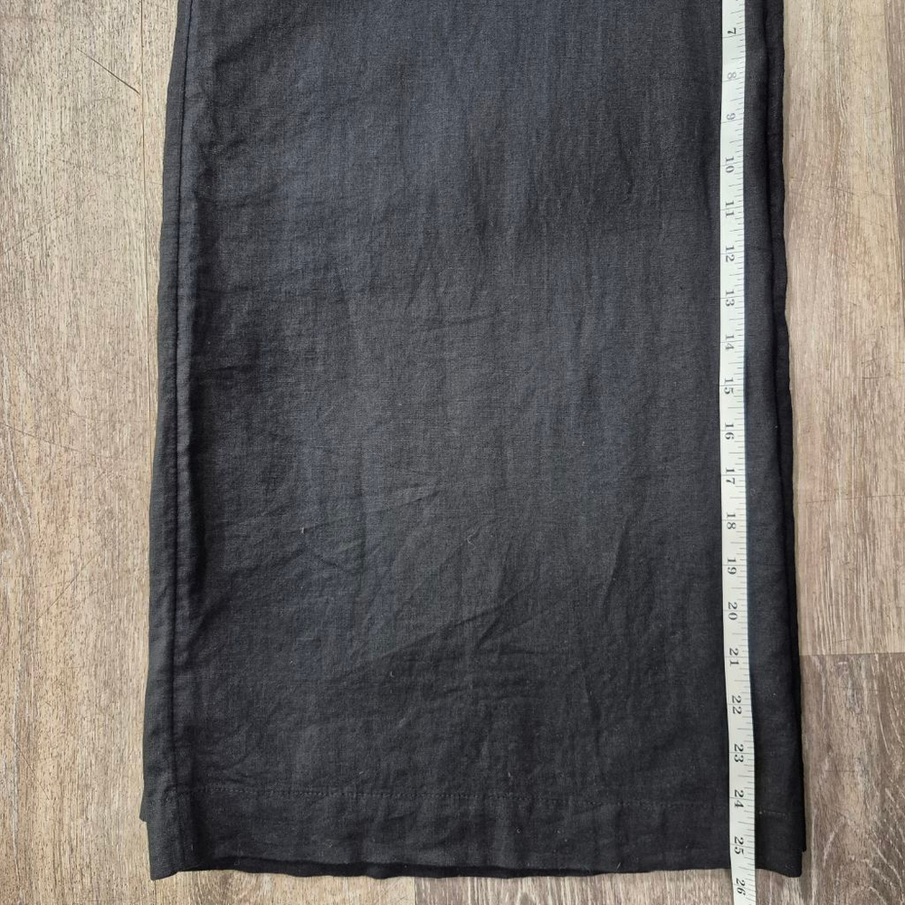 Women's M&S Black Linen Rich Jumpsuit Size 10 - Picture 9 of 11